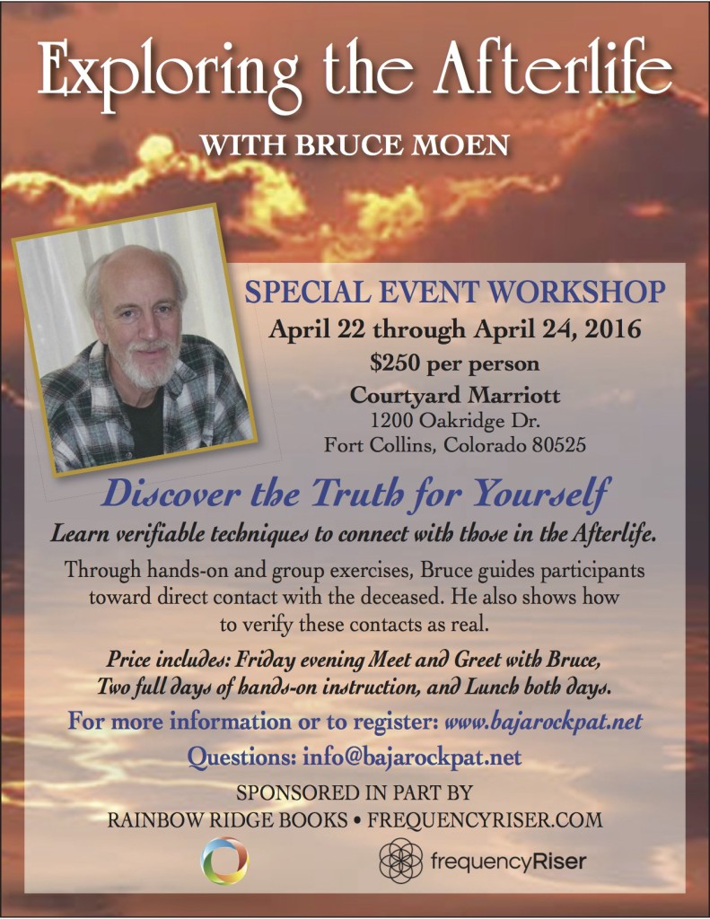 Afterlife, Bruce Moen, Workshop, Connect with Afterlife, Altered States of Consciousness